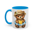 Cute Bear Coffee Mug — Daisy Hat Bear with Cup