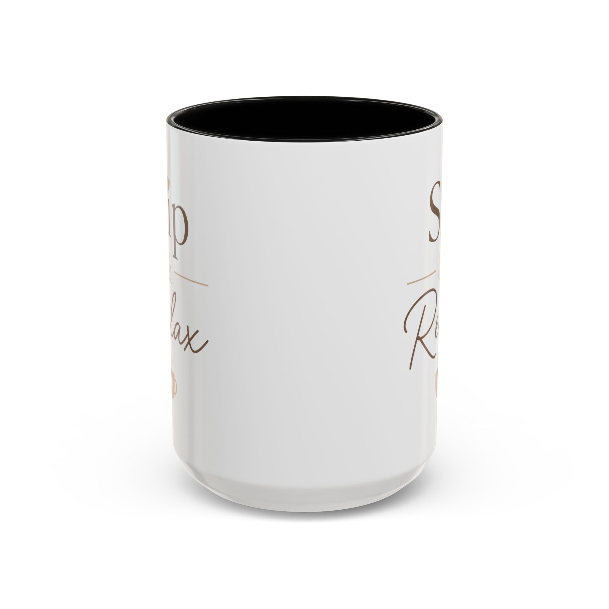 Relaxation Coffee Mug – "Sip & Relax" Accent Ceramic Cup
