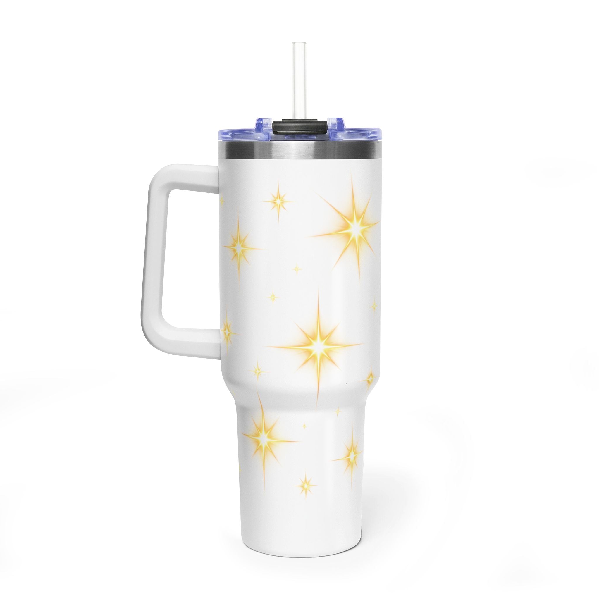 40oz Vacuum Tumbler – “Pretty with Purpose” Sparkle Travel Mug