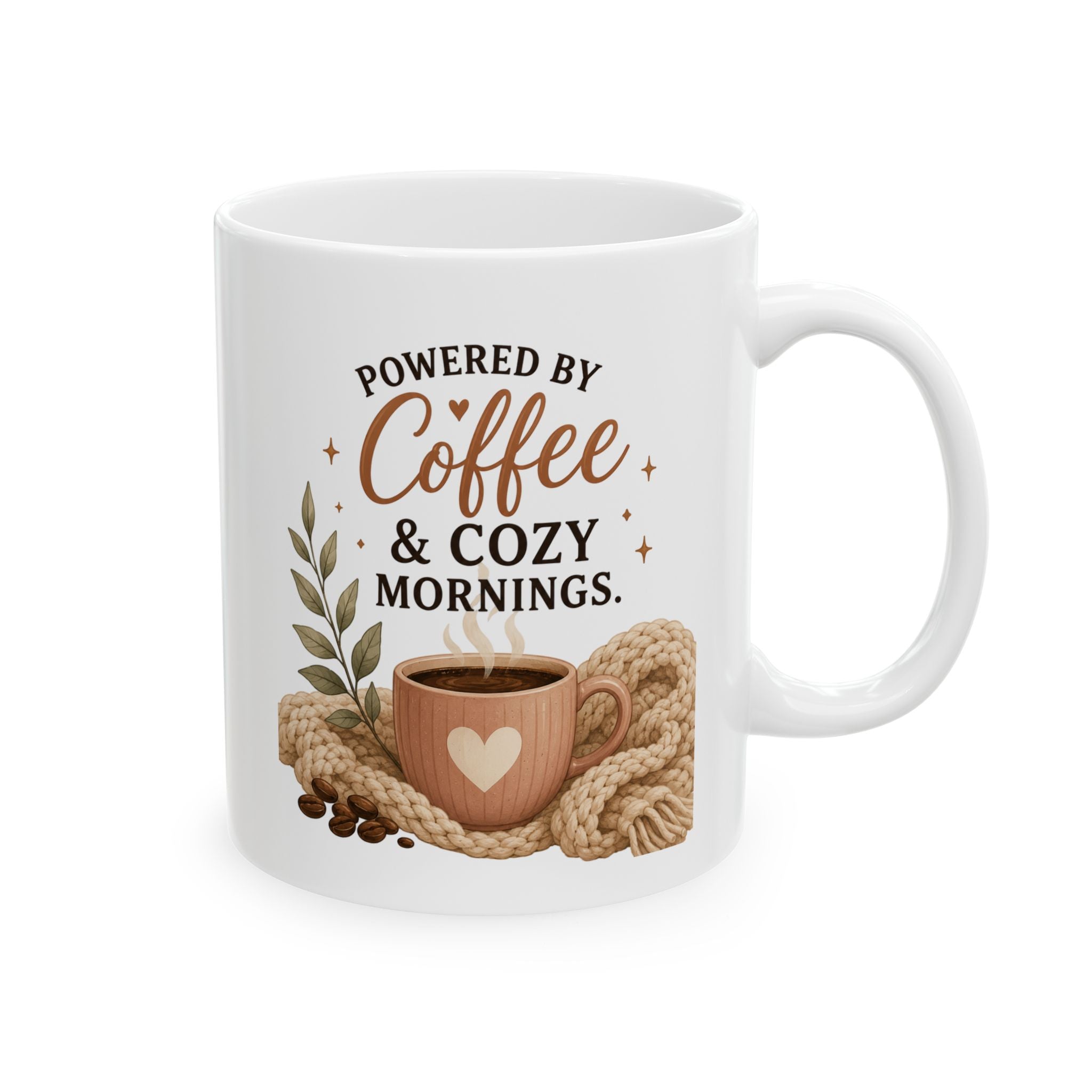 "Coffee & Cuddles" Cozy Sloth Ceramic Coffee Mug