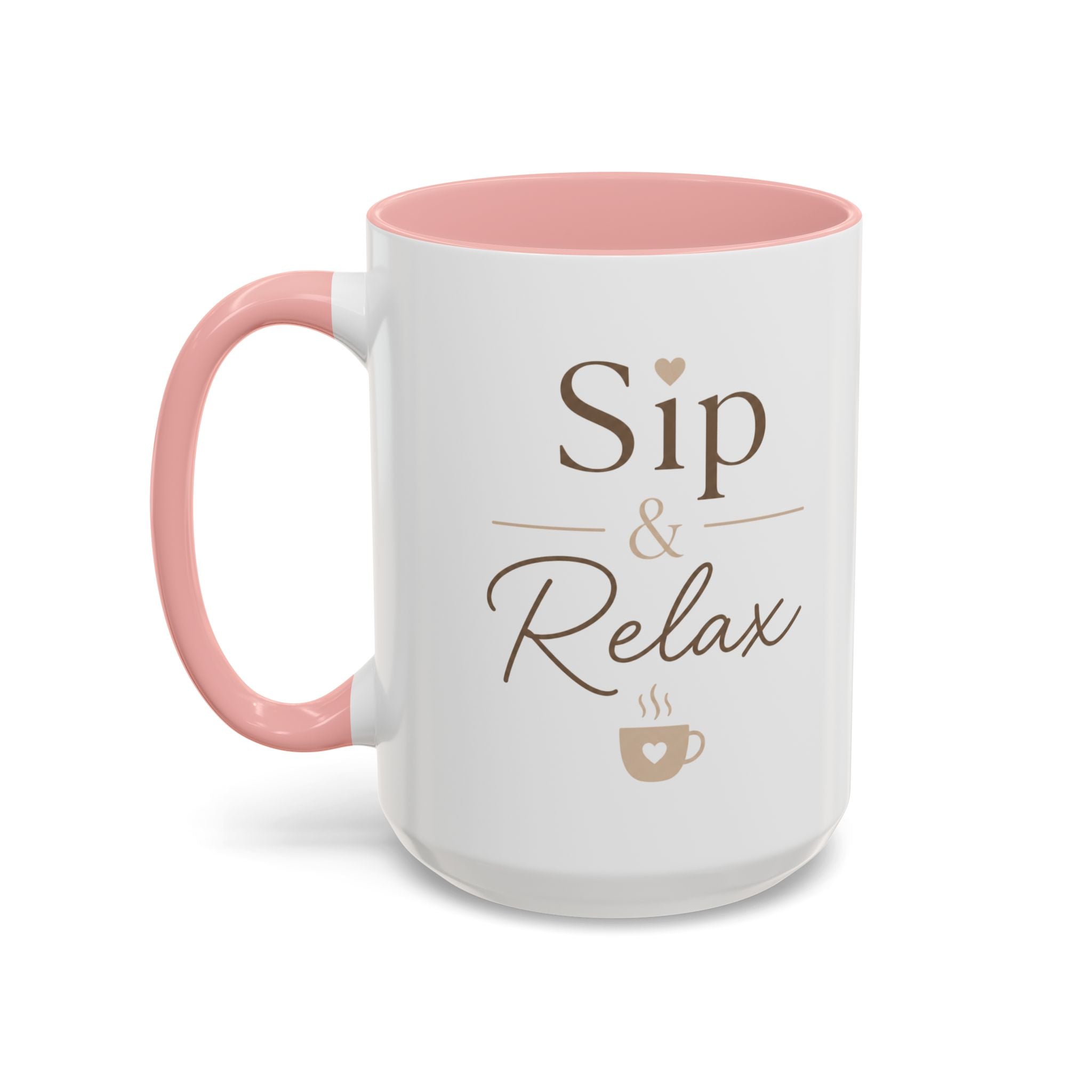 Relaxation Coffee Mug – "Sip & Relax" Accent Ceramic Cup