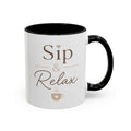 Relaxation Coffee Mug – "Sip & Relax" Accent Ceramic Cup