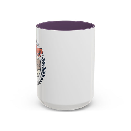Best Yaya of the Year Accent Coffee Mug — Gift for Grandmother, Mother's Day Cup