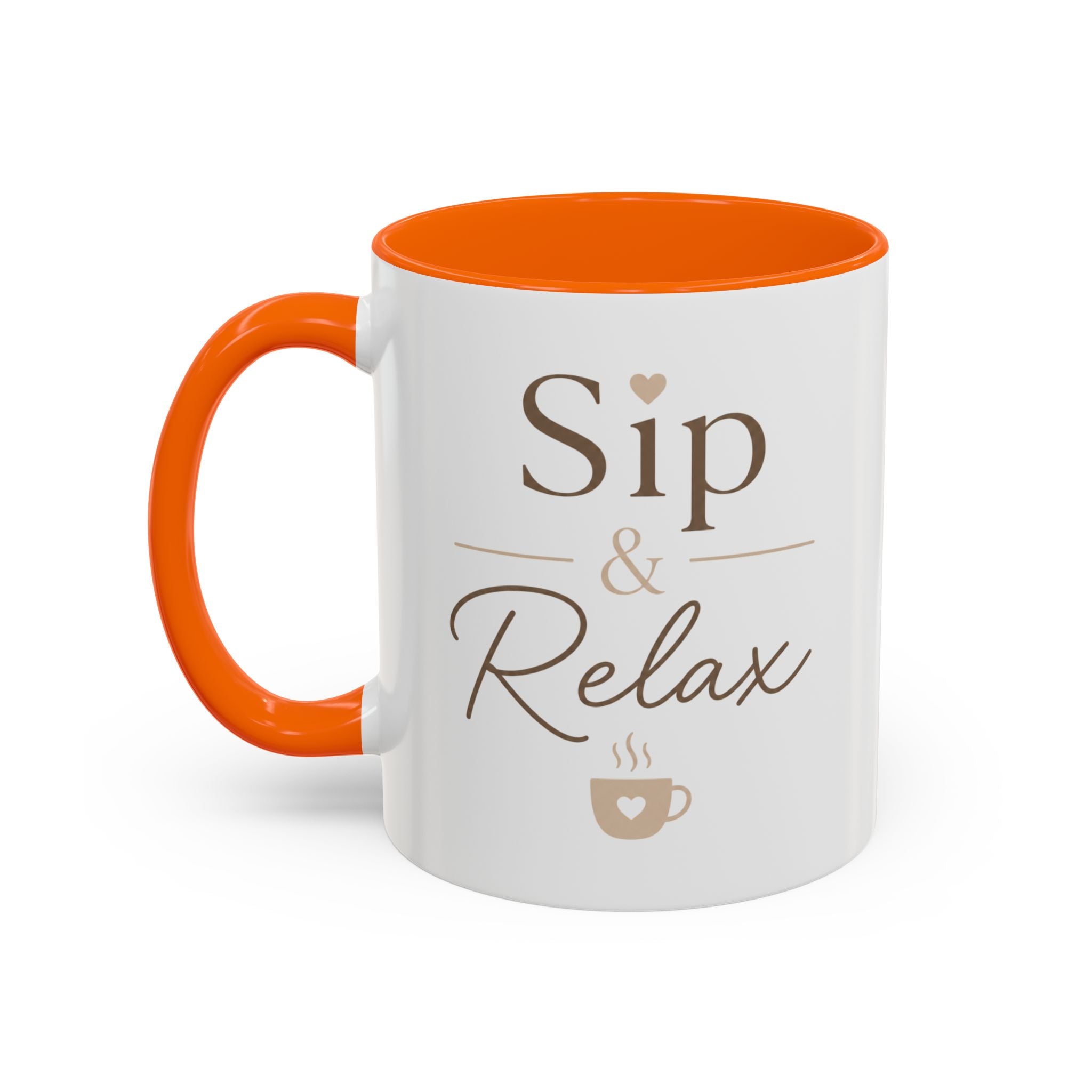 Relaxation Coffee Mug – "Sip & Relax" Accent Ceramic Cup