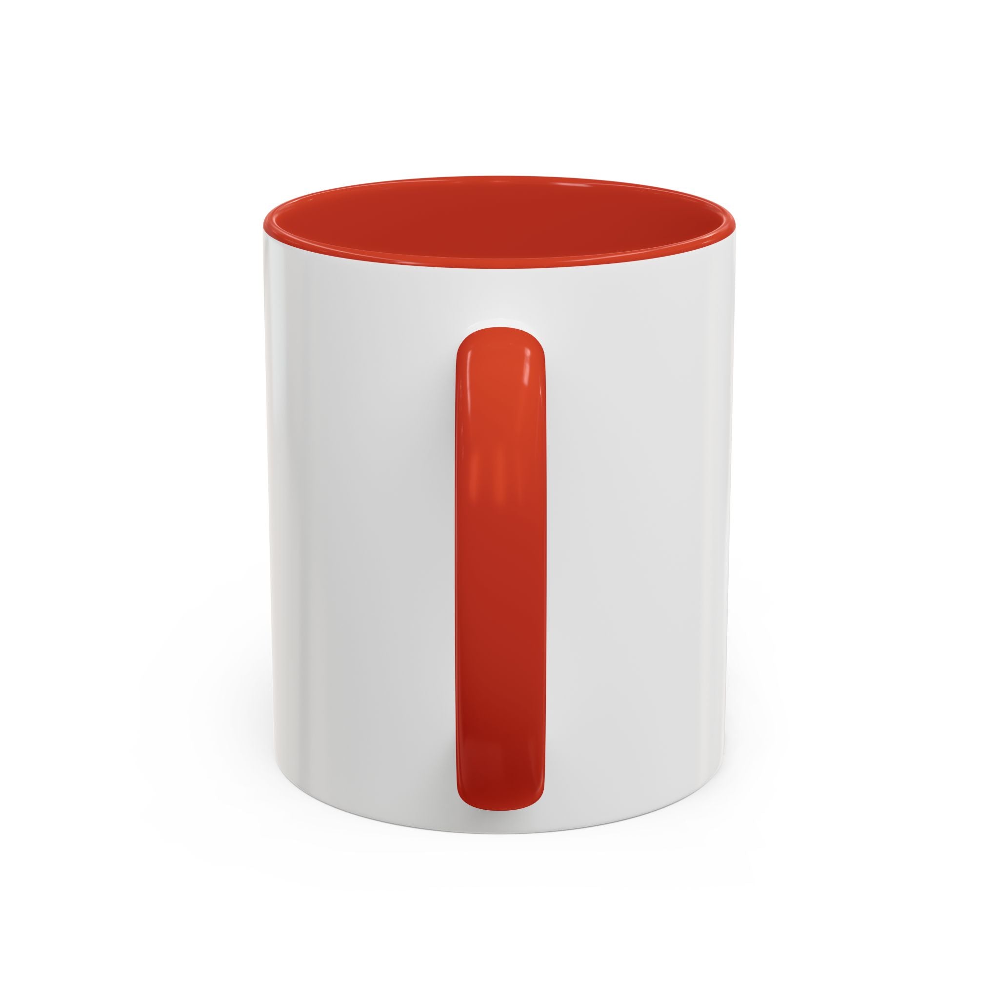 Peace Starts Here Accent Coffee Mug — Inspirational Red-Accent Ceramic Mug (11/15oz)