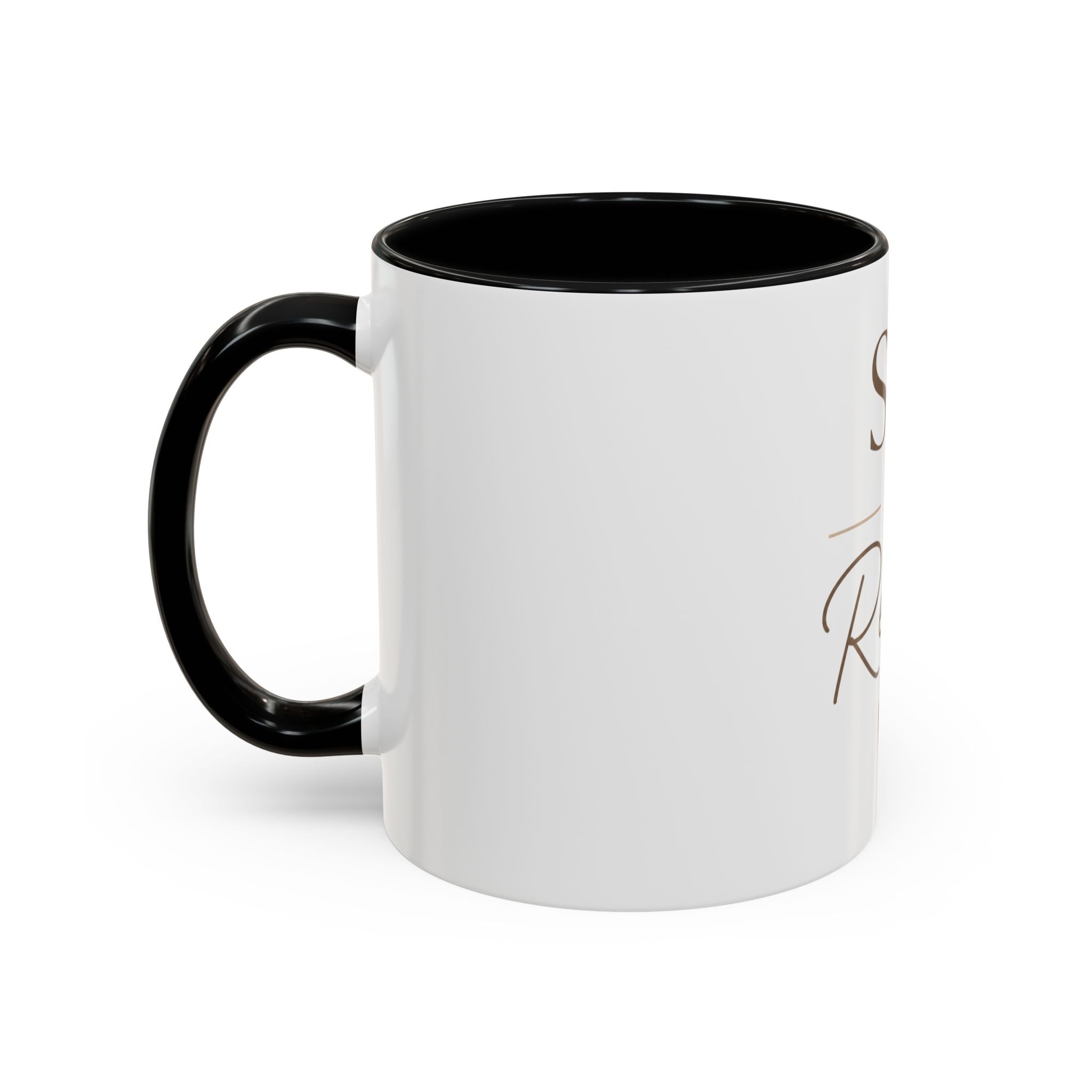 Sip & Relax Accent Coffee Mug — Ceramic 11/15oz
