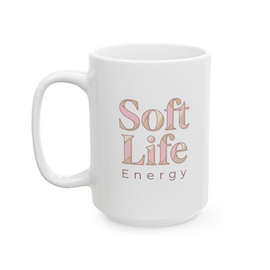 Soft Life Aesthetic Mug – Pastel Self-Care Coffee Cup