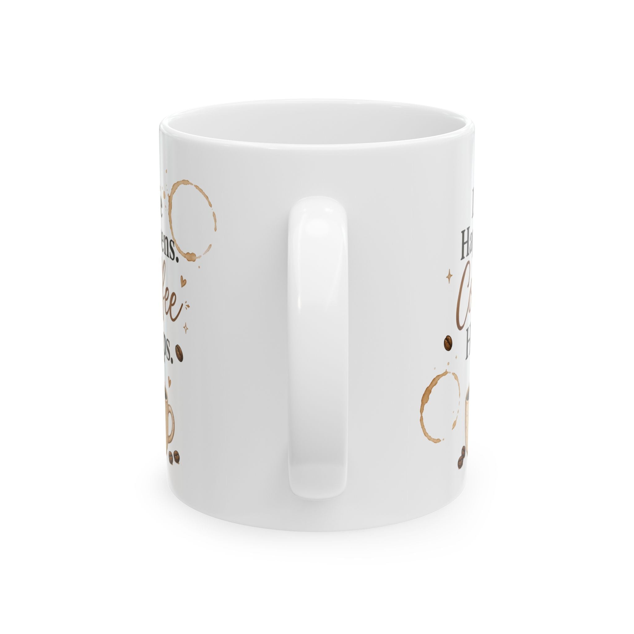"Holidays & Coffee" Holiday Ceramic Coffee Mug