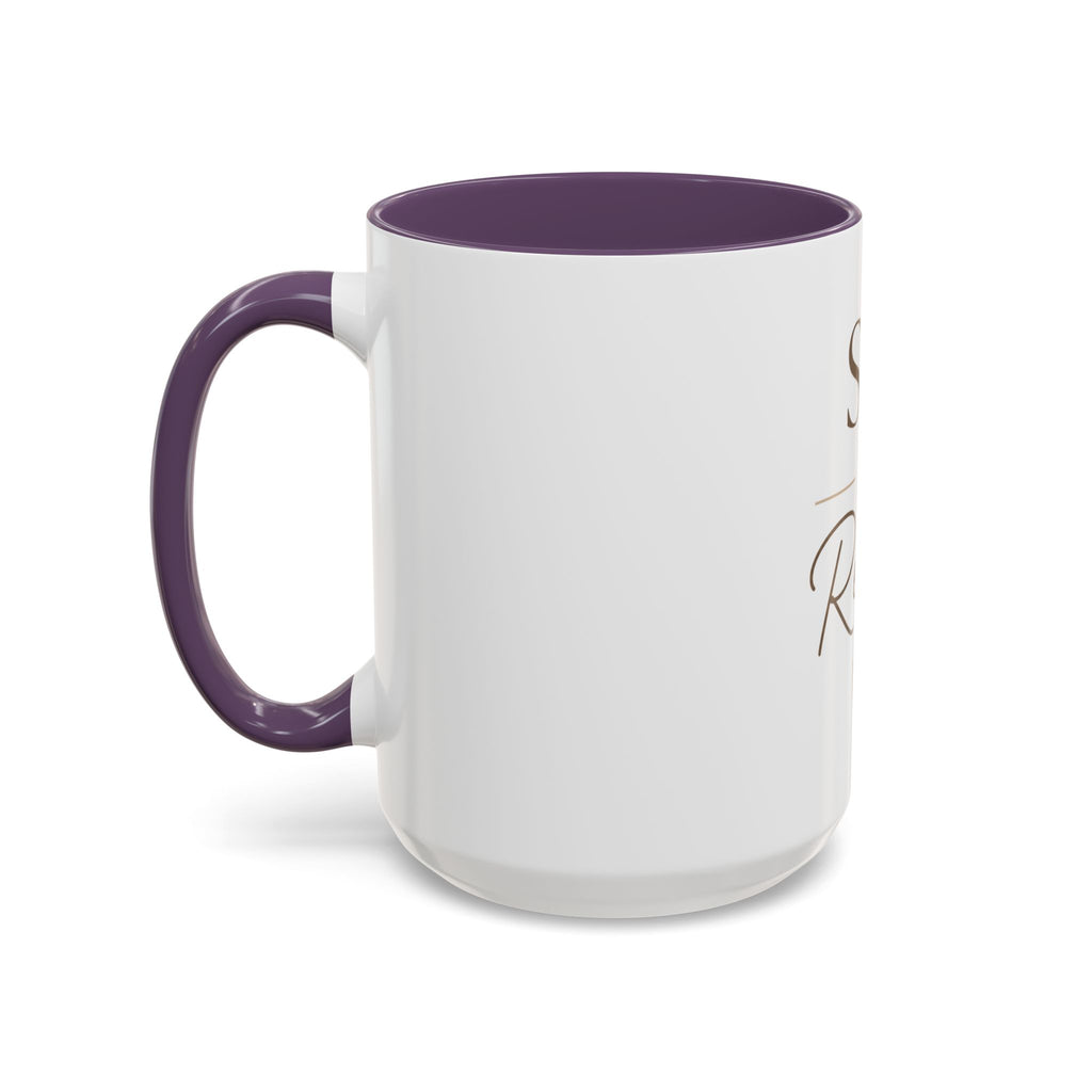 Sip & Relax Accent Coffee Mug — Ceramic 11/15oz