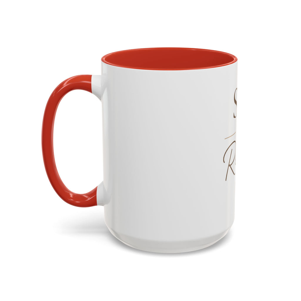 Sip & Relax Accent Coffee Mug — Ceramic 11/15oz