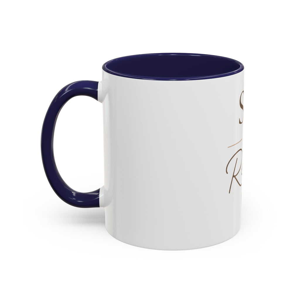 Sip & Relax Accent Coffee Mug — Ceramic 11/15oz