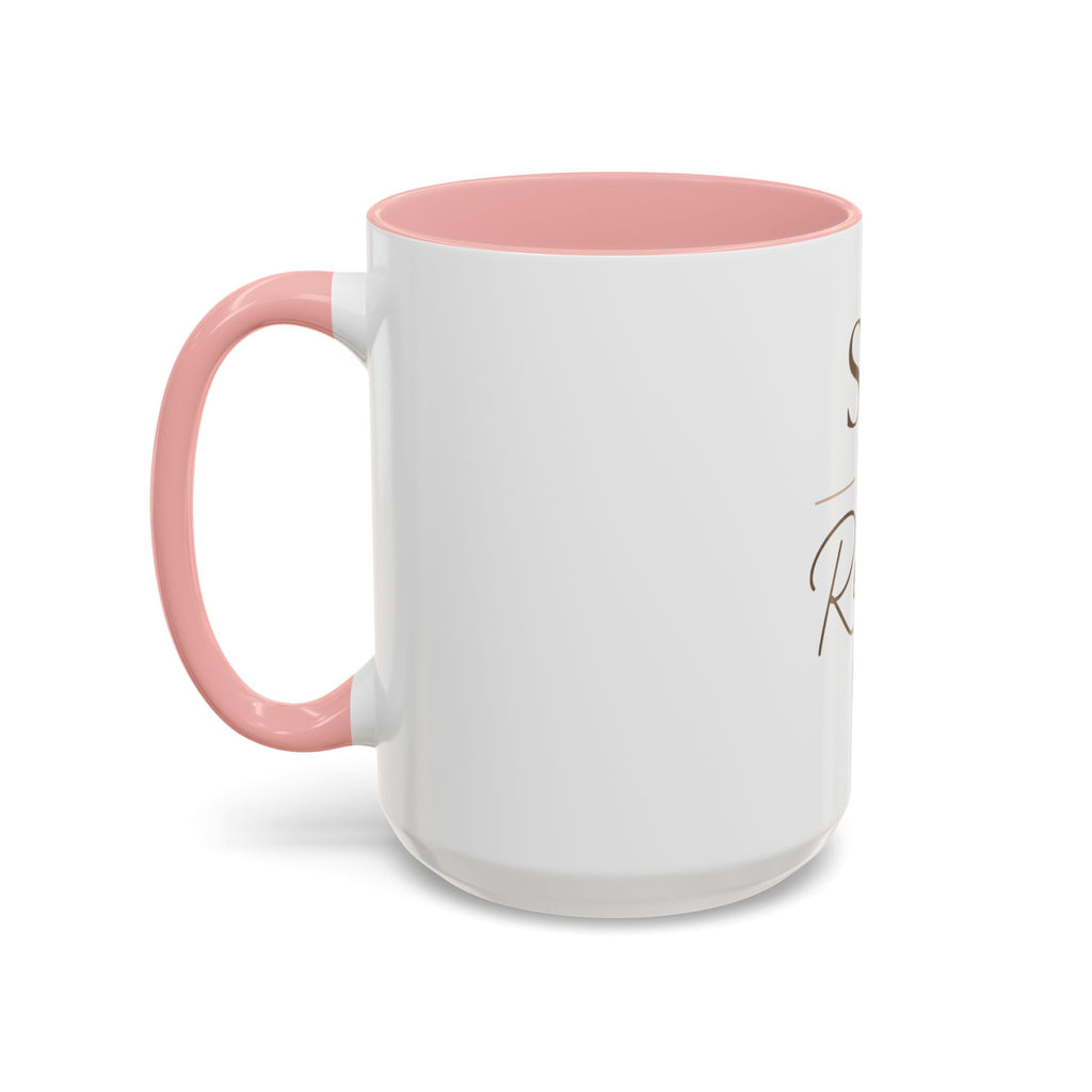 Sip & Relax Accent Coffee Mug — Ceramic 11/15oz
