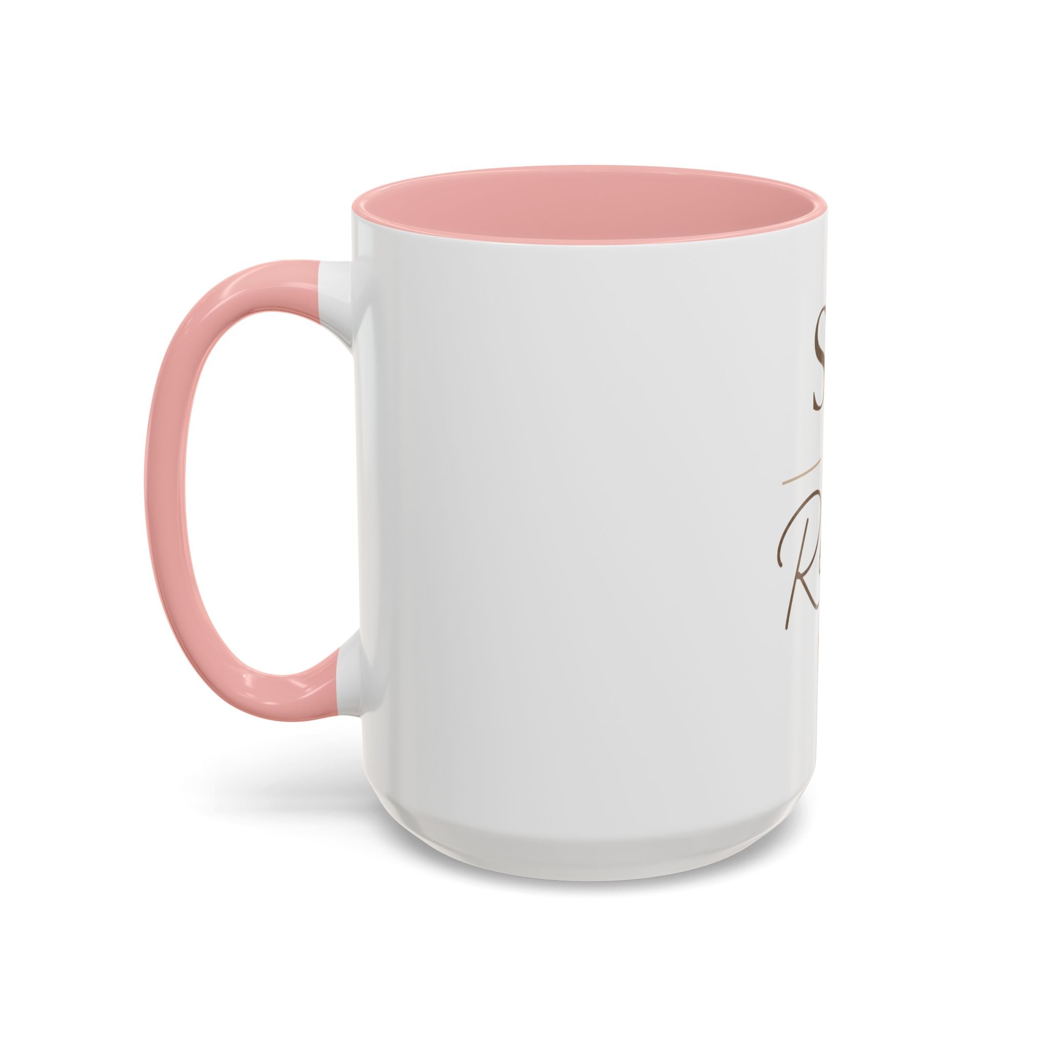 Sip & Relax Accent Coffee Mug — Ceramic 11/15oz