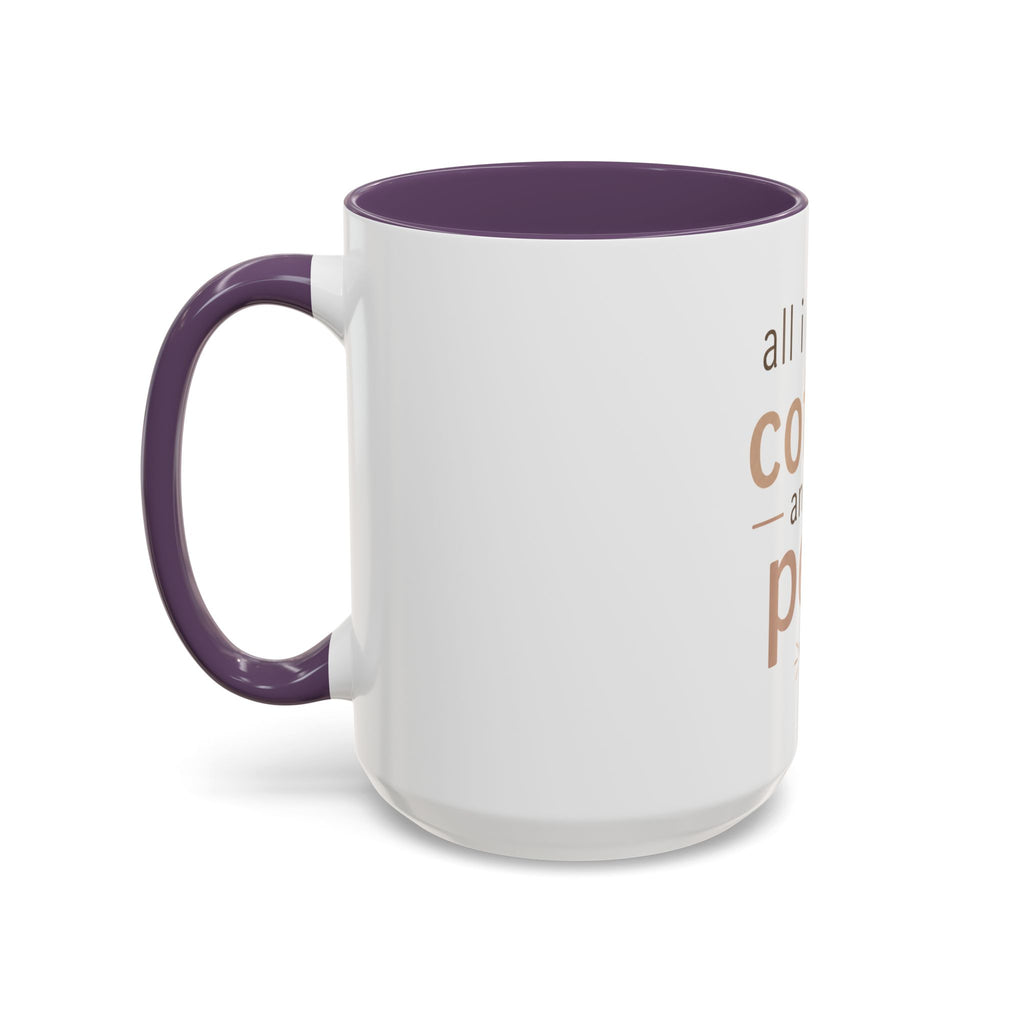 Coffee & Pets Mug — “All I Need Is Coffee and My Pets” Accent Ceramic Mug