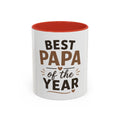 Best Papa of the Year Accent Coffee Mug — Father’s Day Gift