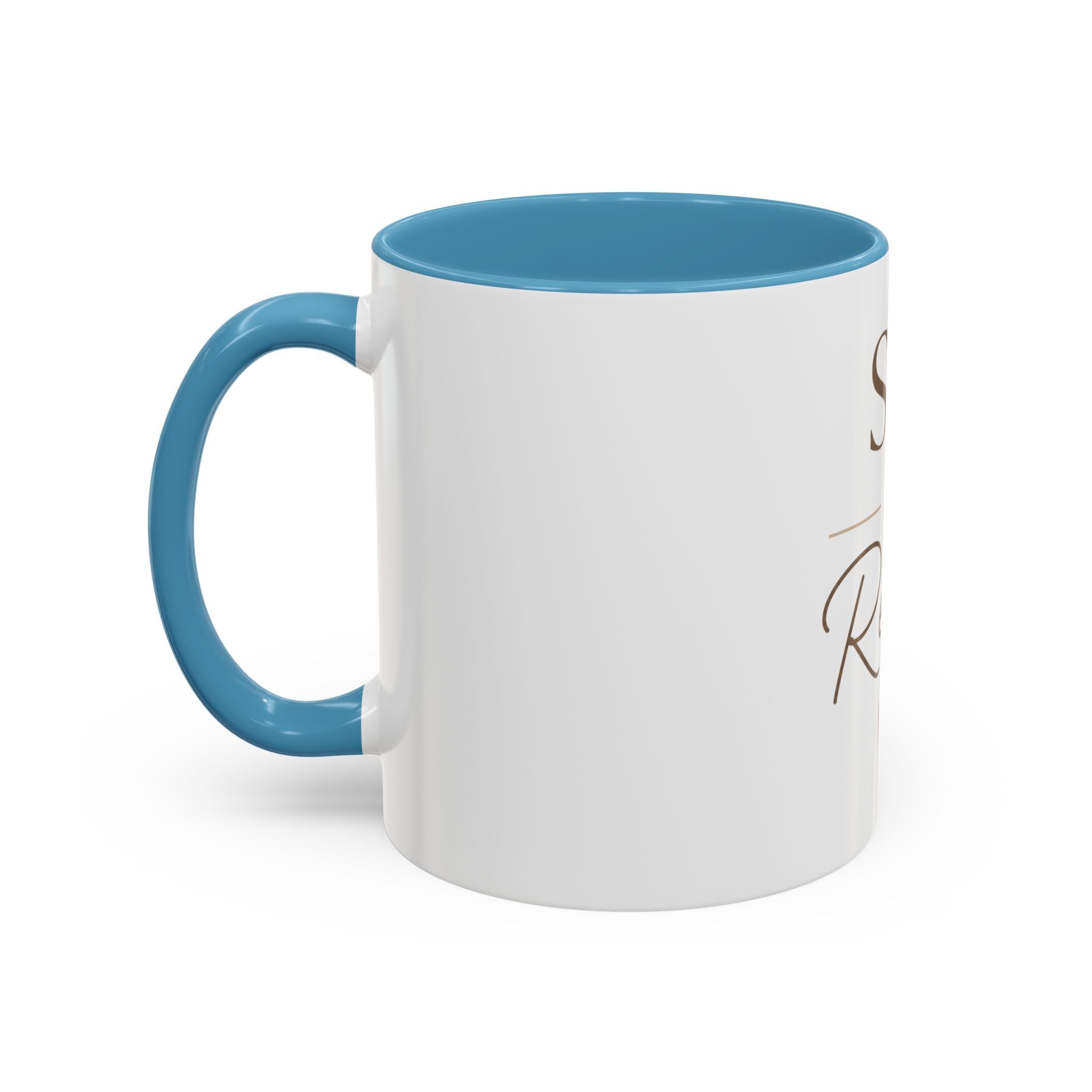 Sip & Relax Accent Coffee Mug — Ceramic 11/15oz