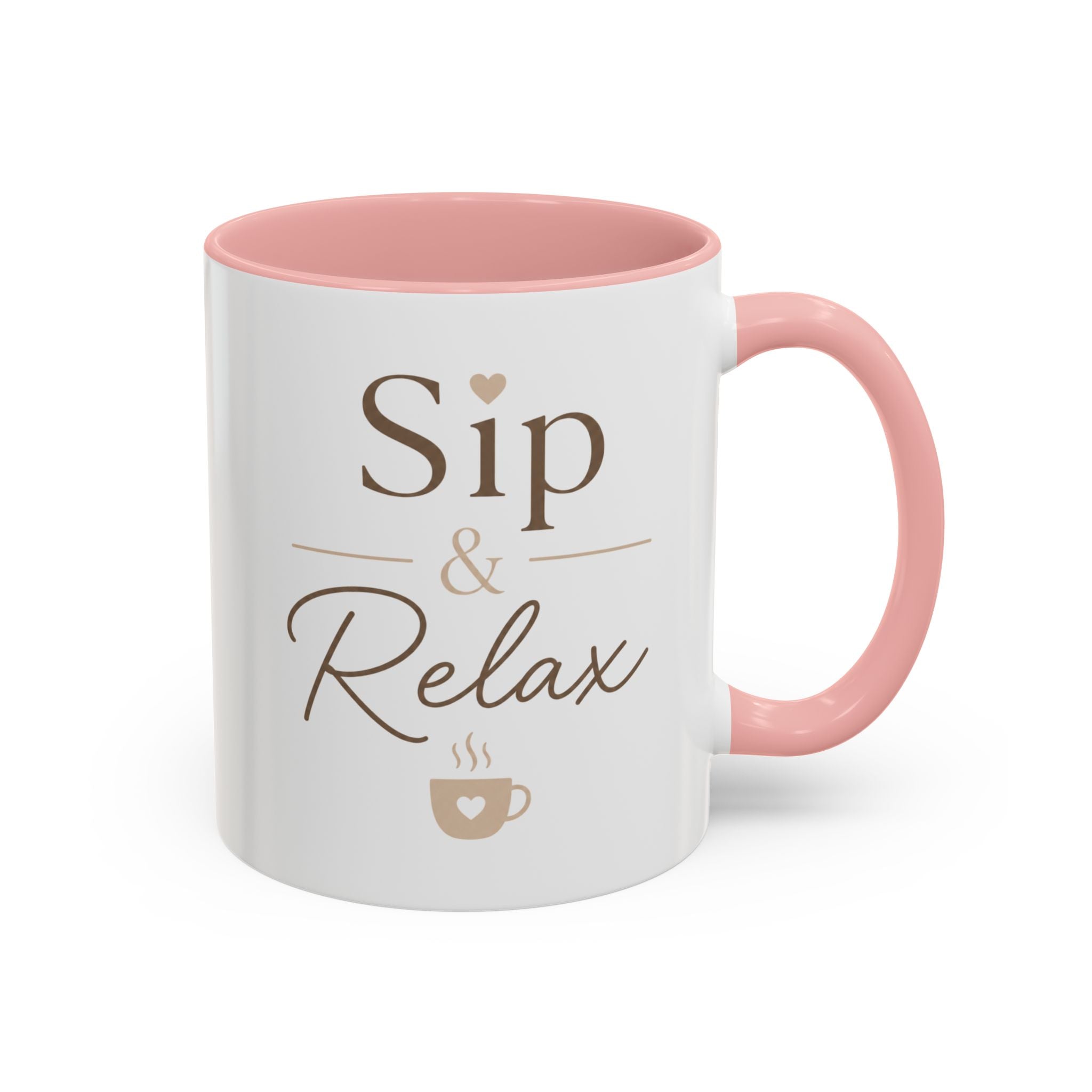 Relaxation Coffee Mug – "Sip & Relax" Accent Ceramic Cup