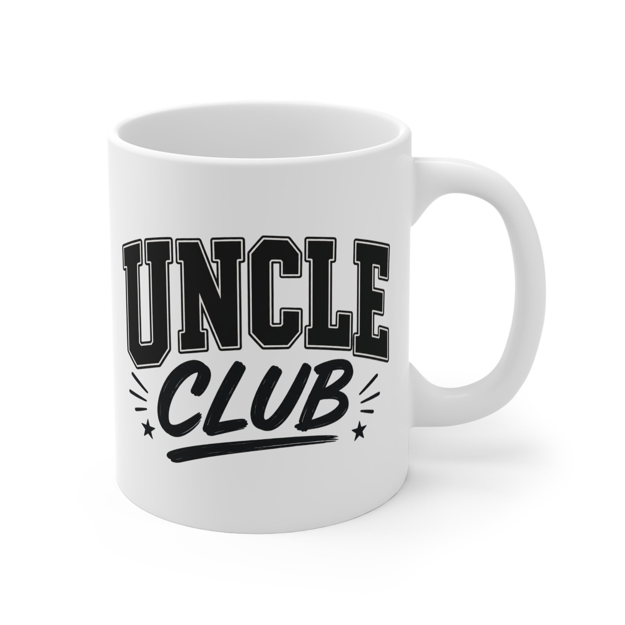 Uncle Club 11oz Coffee Mug — Bold Classic Gift for New & Proud Uncles