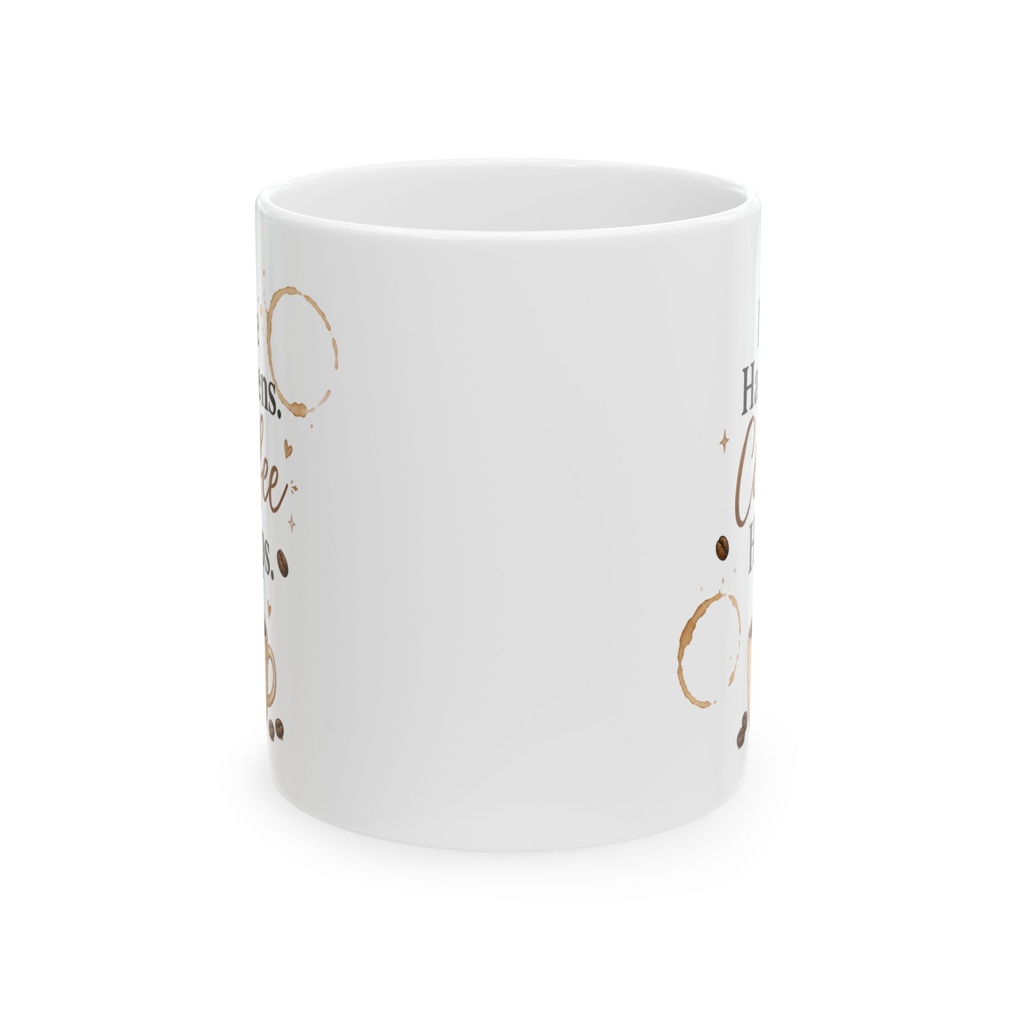 "Holidays & Coffee" Holiday Ceramic Coffee Mug