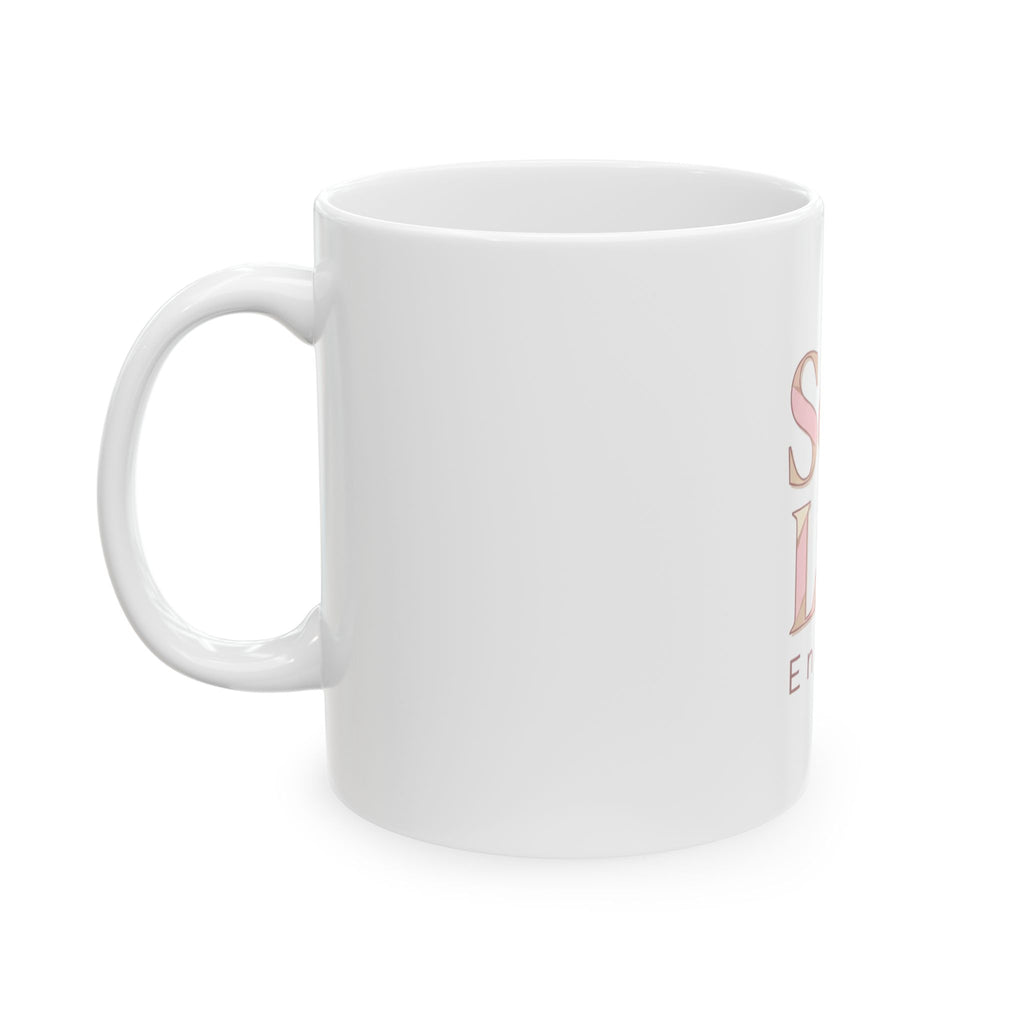 Soft Life Energy Ceramic Mug — Pastel Aesthetic 11oz & 15oz Coffee Cup