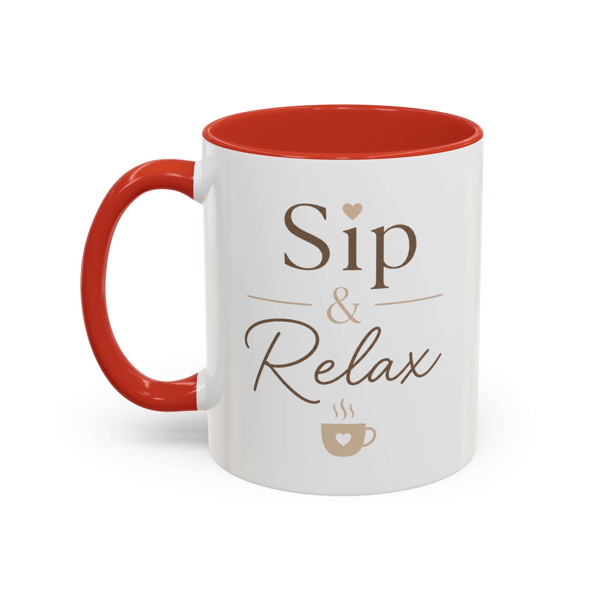 Relaxation Coffee Mug – "Sip & Relax" Accent Ceramic Cup