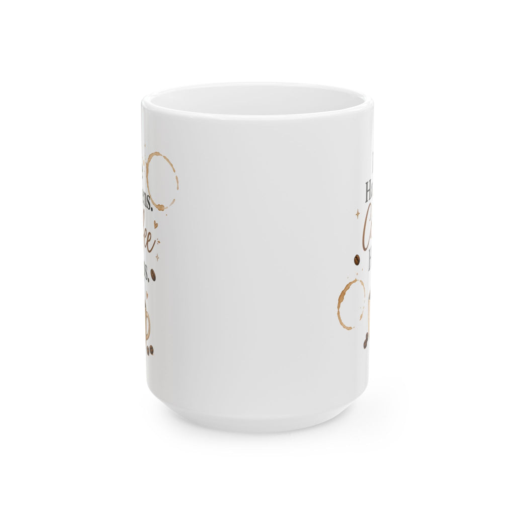 "Holidays & Coffee" Holiday Ceramic Coffee Mug