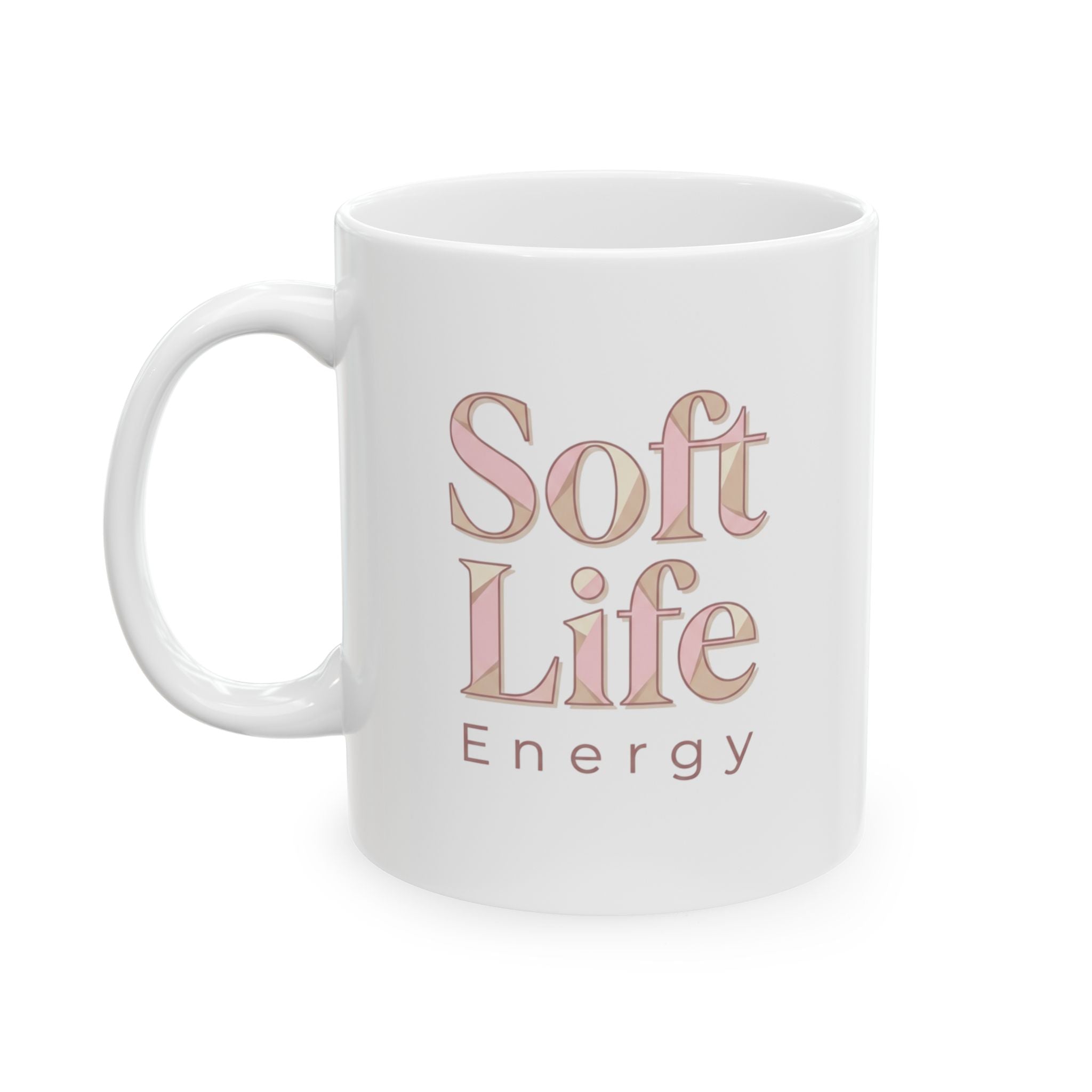 Soft Life Aesthetic Mug – Pastel Self-Care Coffee Cup