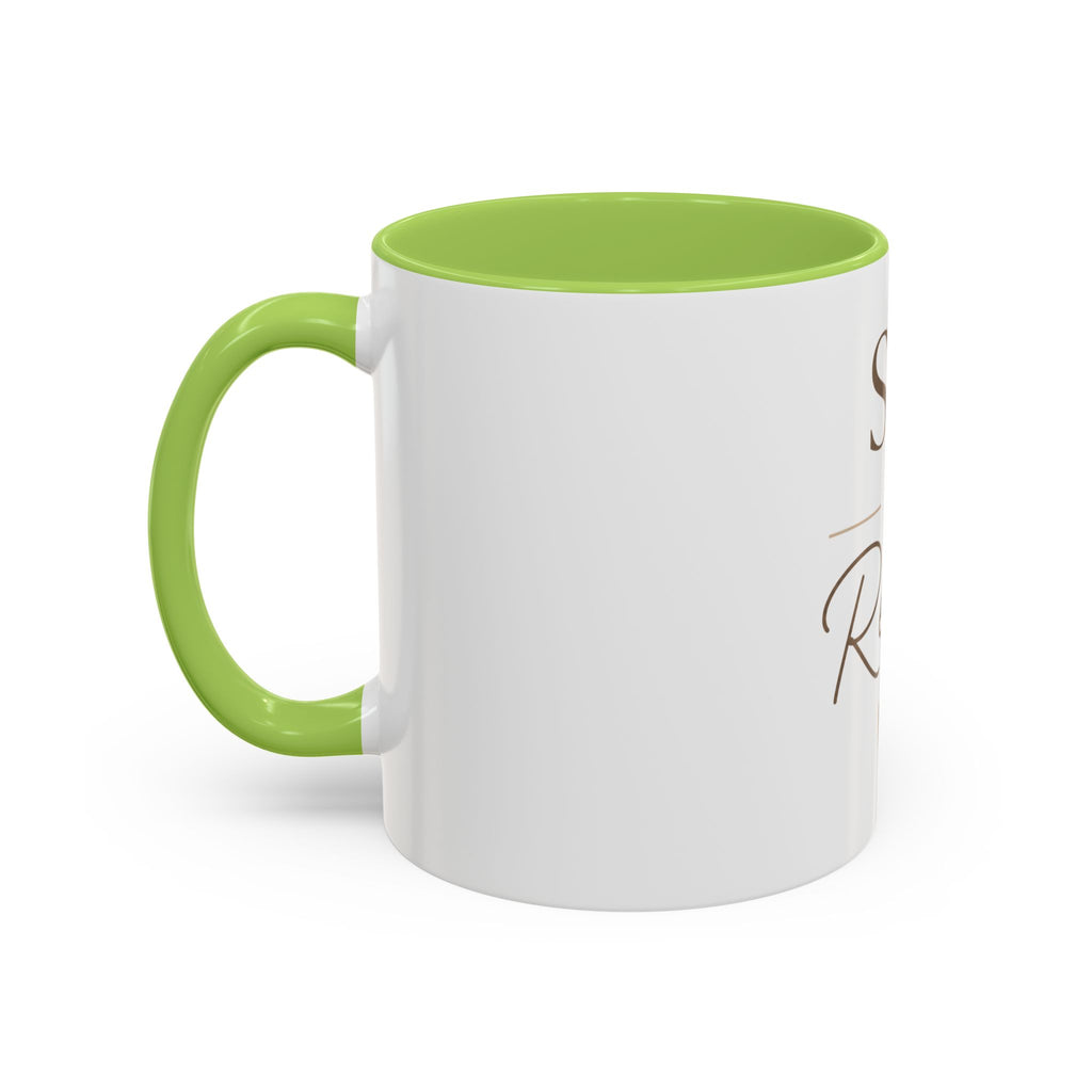 Sip & Relax Accent Coffee Mug — Ceramic 11/15oz
