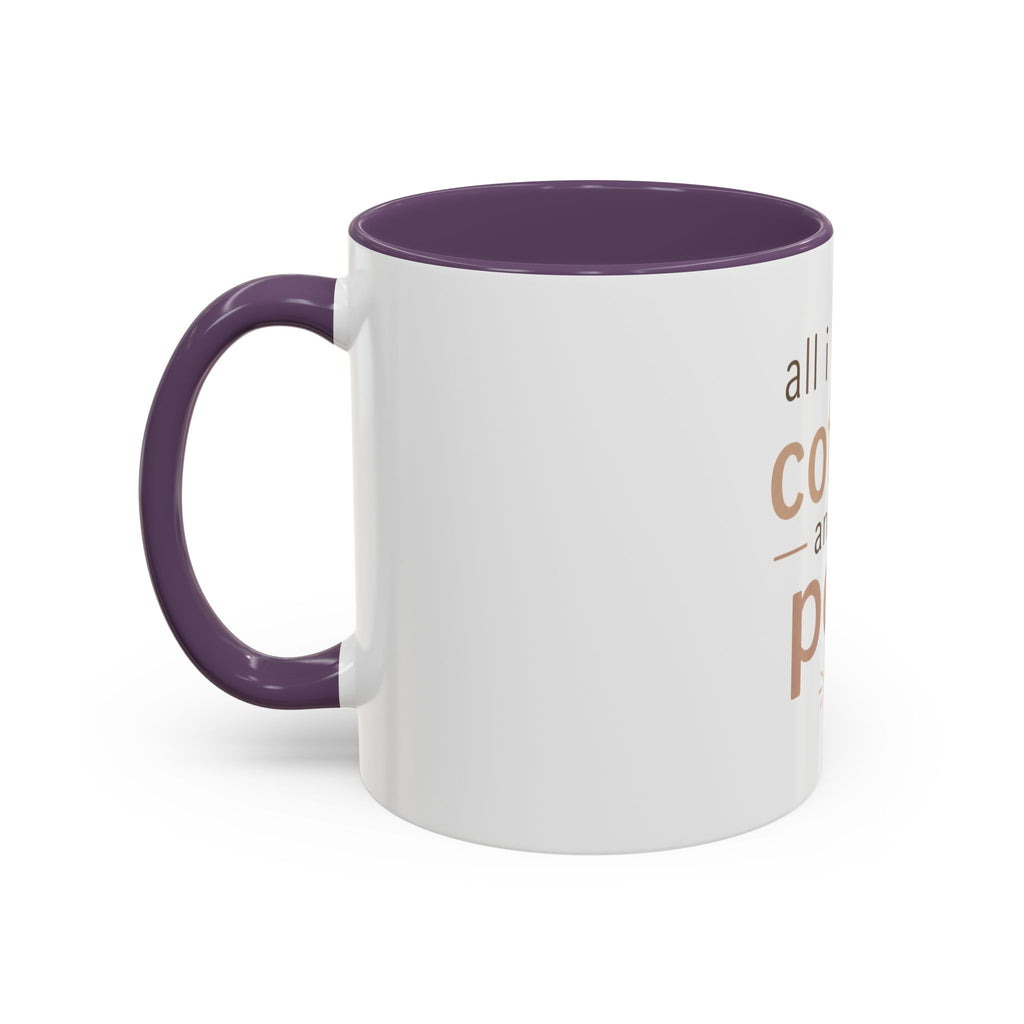 Coffee & Pets Mug — “All I Need Is Coffee and My Pets” Accent Ceramic Mug