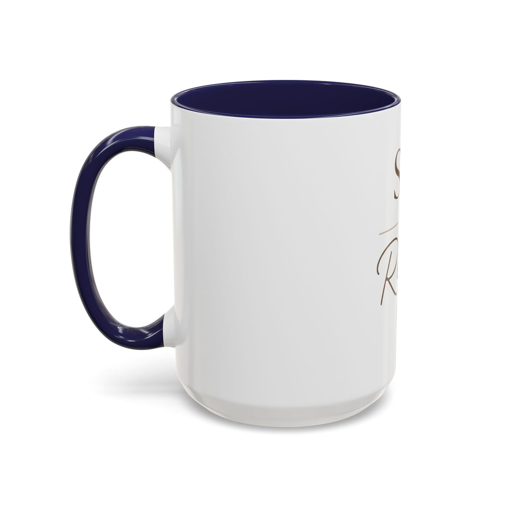 Sip & Relax Accent Coffee Mug — Ceramic 11/15oz