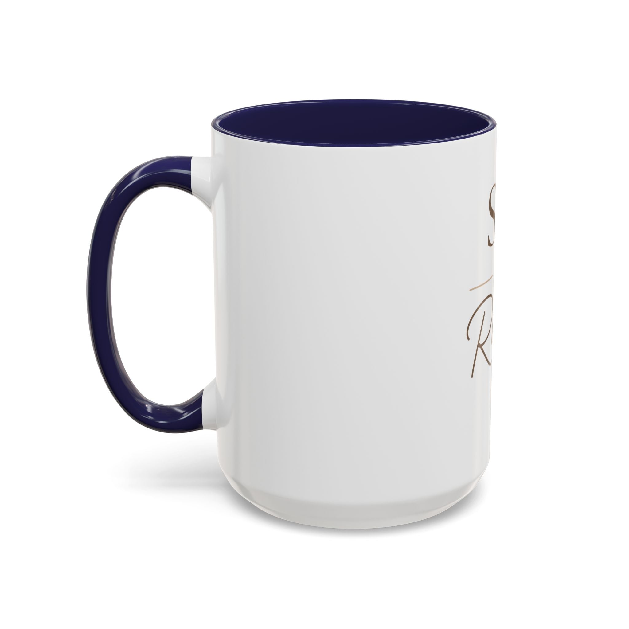 Sip & Relax Accent Coffee Mug — Ceramic 11/15oz
