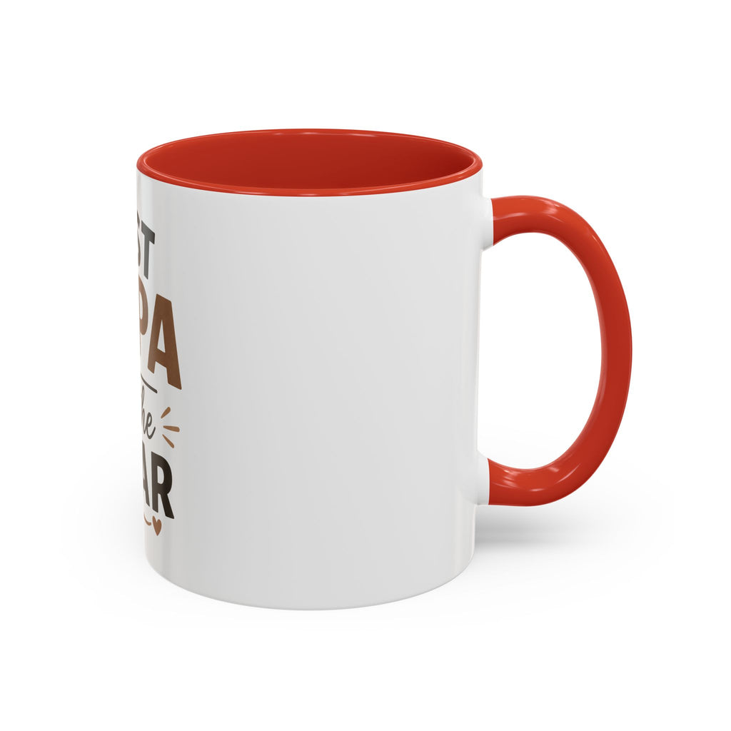 Best Papa of the Year Accent Coffee Mug — Father’s Day Gift
