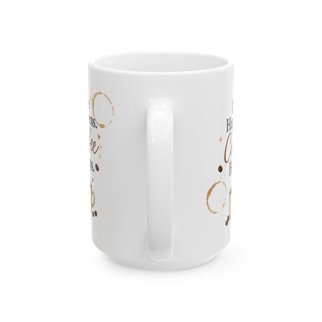 "Holidays & Coffee" Holiday Ceramic Coffee Mug