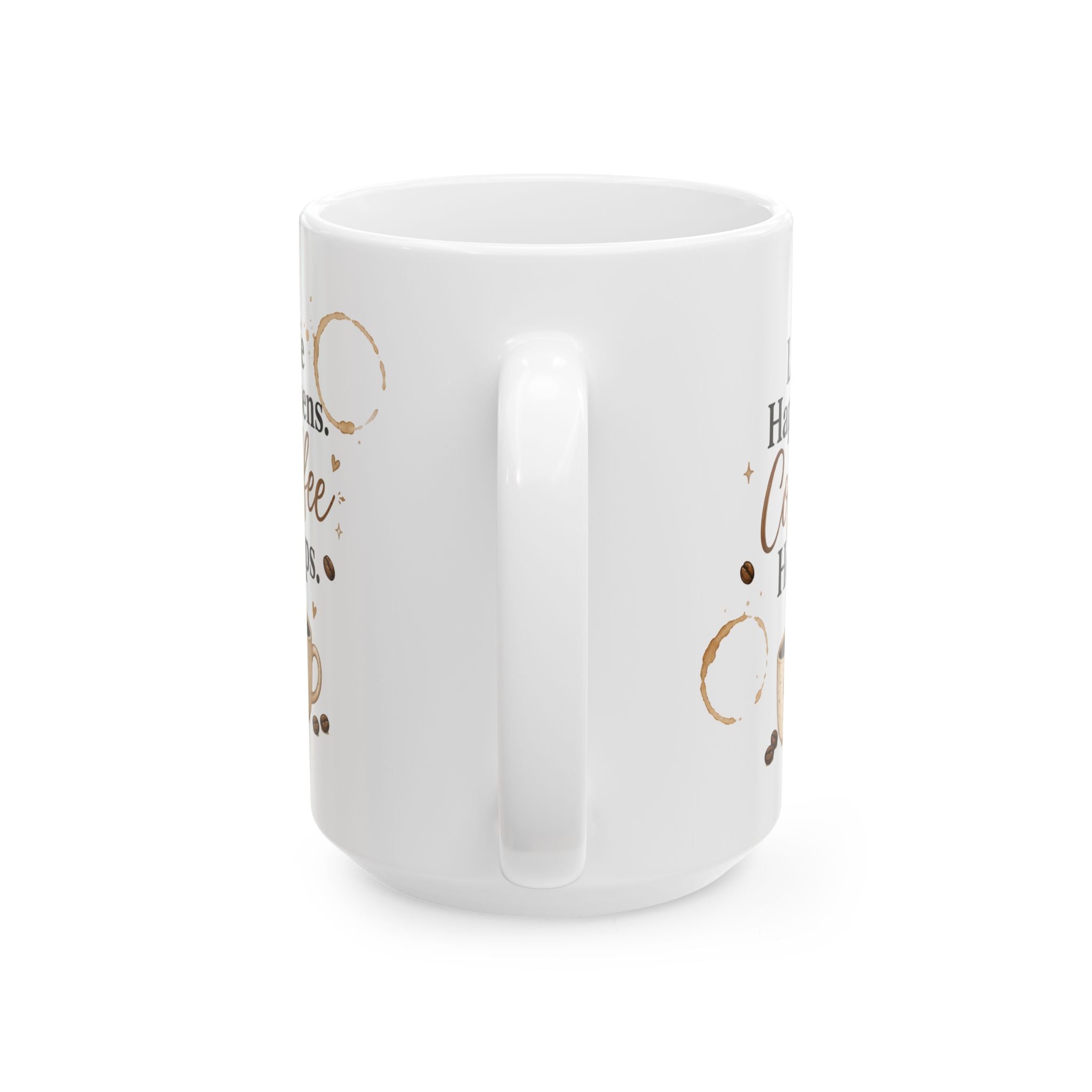 "Holidays & Coffee" Holiday Ceramic Coffee Mug