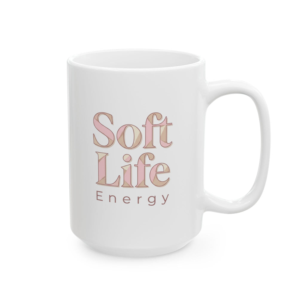 Soft Life Aesthetic Mug – Pastel Self-Care Coffee Cup