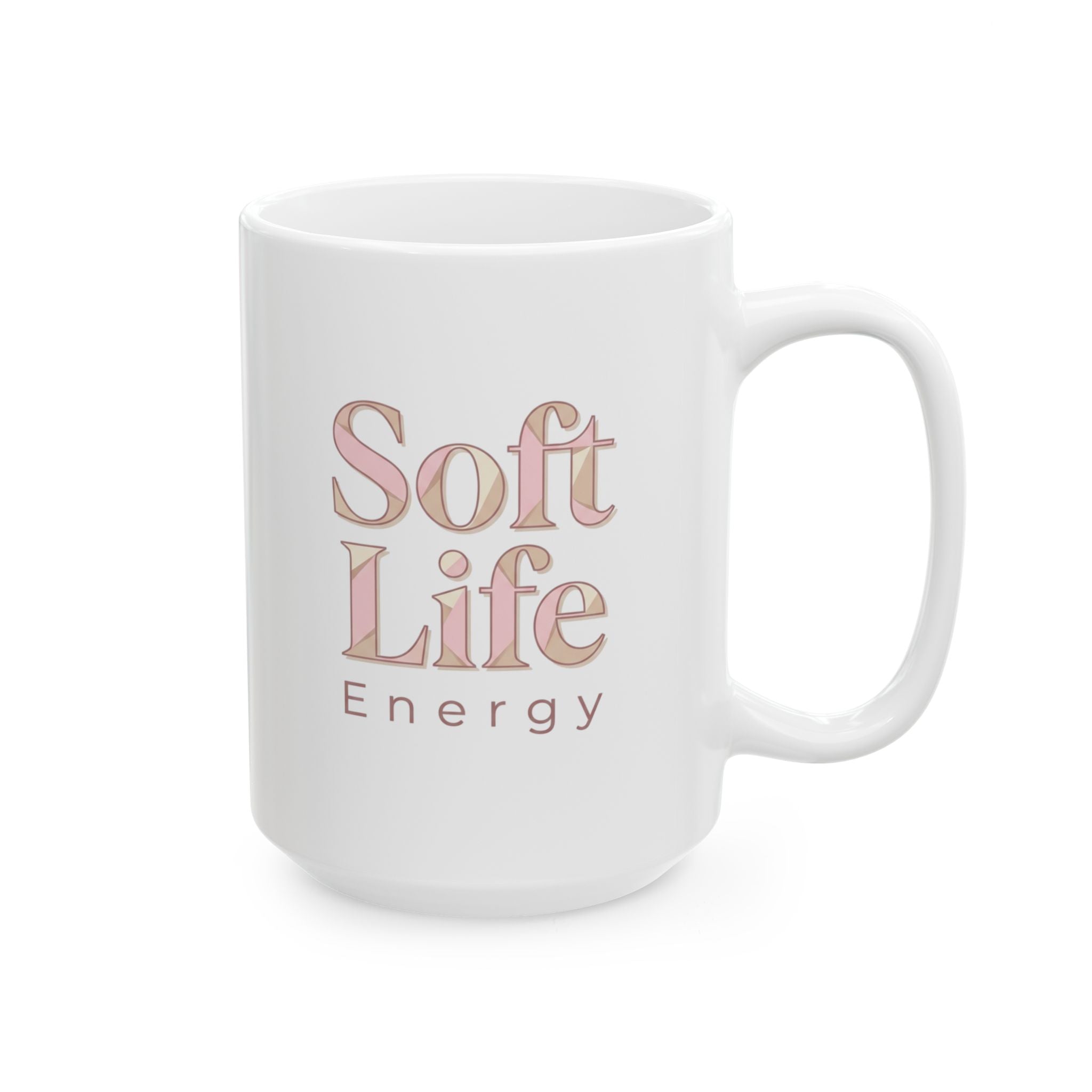 Soft Life Aesthetic Mug – Pastel Self-Care Coffee Cup