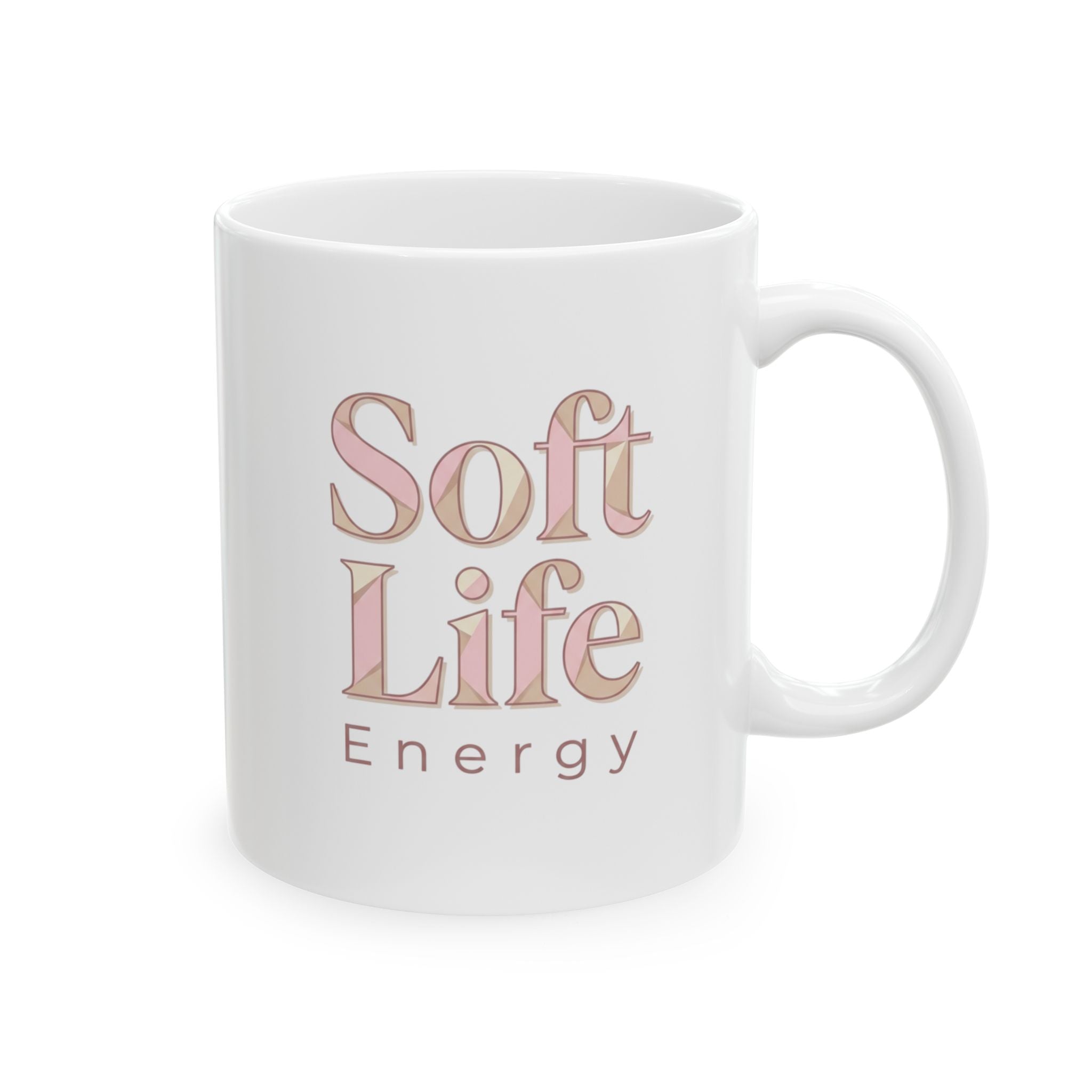 Soft Life Aesthetic Mug – Pastel Self-Care Coffee Cup