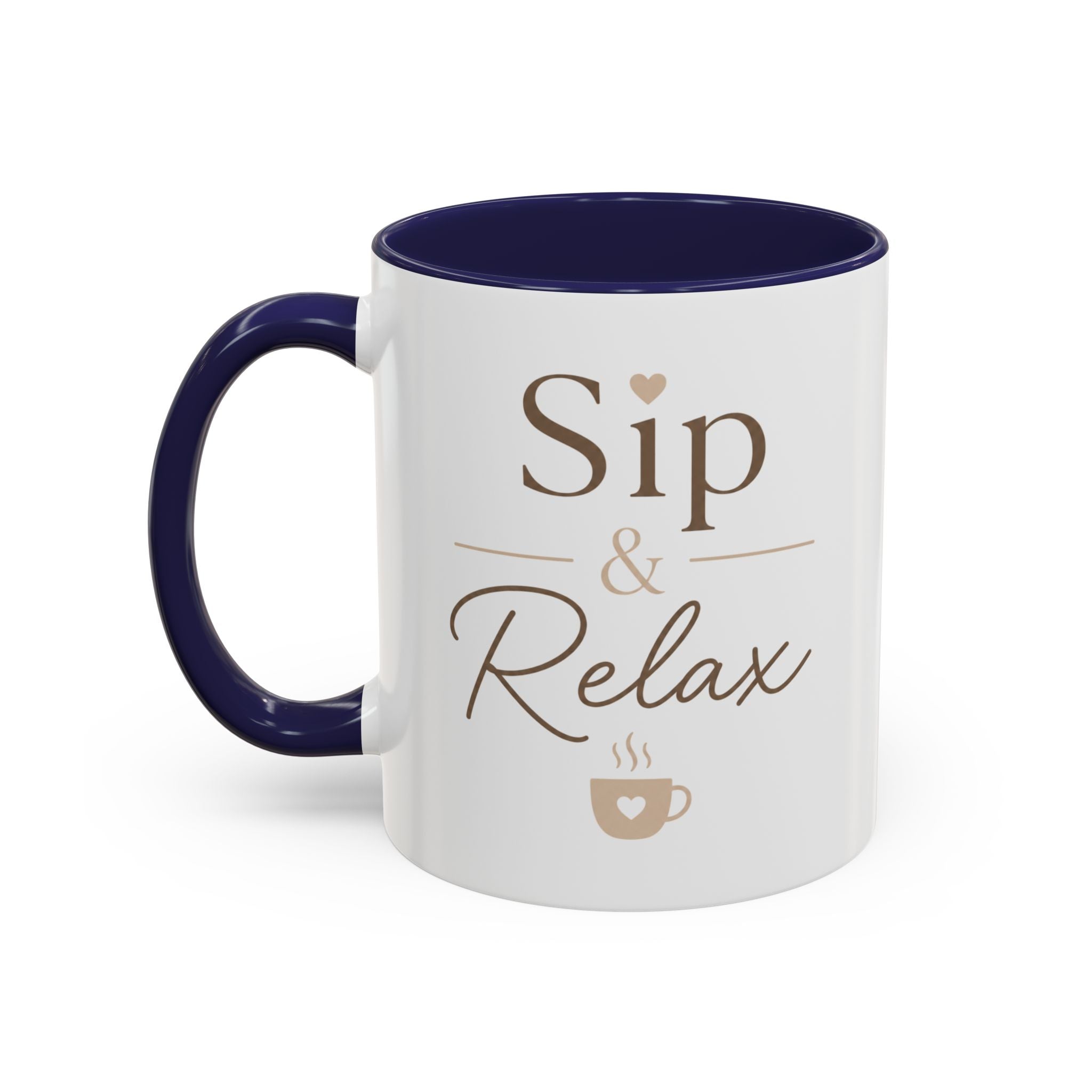 Relaxation Coffee Mug – "Sip & Relax" Accent Ceramic Cup