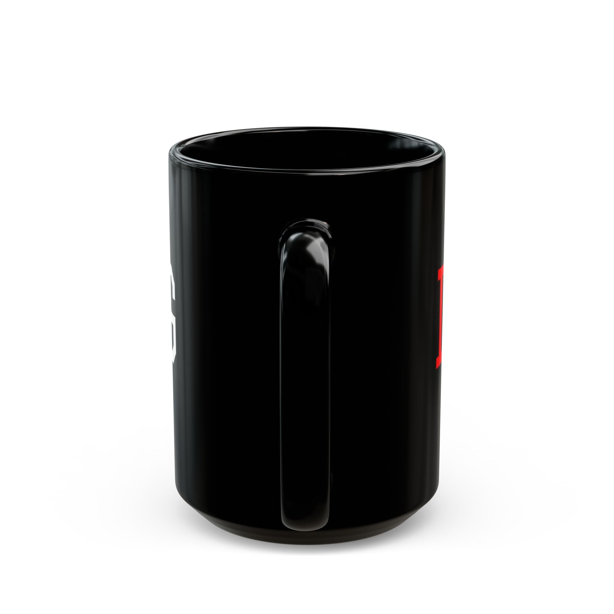 Ladybug Mom Black Mug — Cute Ladybug Graphic Coffee Cup (11oz/15oz)