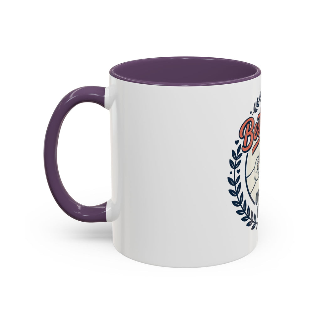 Best Yaya of the Year Accent Coffee Mug — Gift for Grandmother, Mother's Day Cup