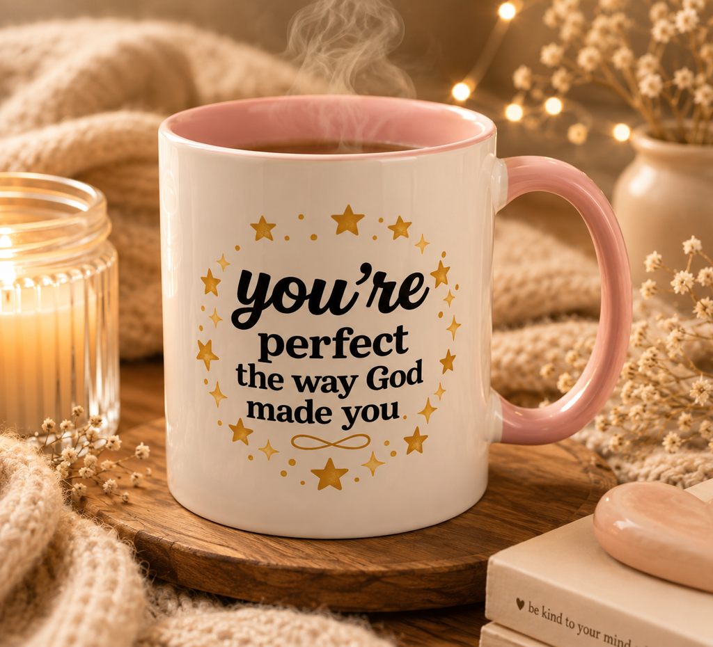 Your Perfect Mug — "Your Perfect the Way God Made You" Inspirational Coffee Mug (11/15oz)
