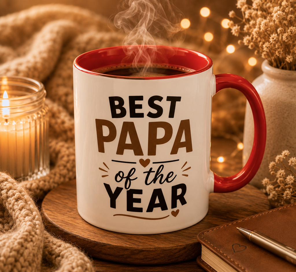 Best Papa Coffee Mug – Father's Day Gift Accent Ceramic Cup for Grandpa
